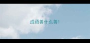 成语善什么善