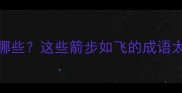 弩的成语有哪些这些箭步如飞的成语太绝了