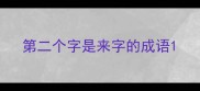 第二个字是来字的成语