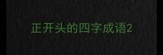 正开头的四字成语