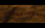 形容菜肴漂亮的成语