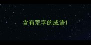含有荒字的成语