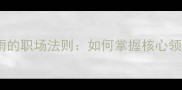 呼风唤雨的职场法则如何掌握核心领导力
