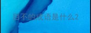 目不的成语是什么