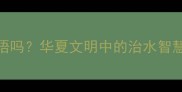 大禹治水是成语吗华夏文明中的治水智慧与成语文化传承