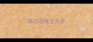 腾成语接龙大全