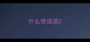 什么使成语