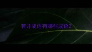 若开成语有哪些成语