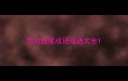 厉的结尾成语成语大全