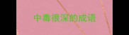 中毒很深的成语