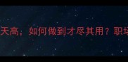 成语人尽其才己见天高如何做到才尽其用职场进阶的智慧密码