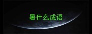 暑什么成语