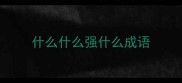什么什么强什么成语