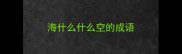 海什么什么空的成语