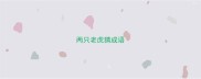 两只老虎猜成语