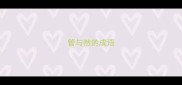 管与然的成语