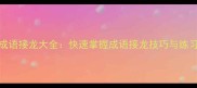 三字成语接龙大全快速掌握成语接龙技巧与练习指南