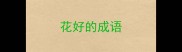 花好的成语
