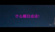 什么瞩目成语
