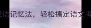 掌握这12个万能成语记忆法轻松搞定语文考试和职场表达