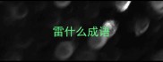 雷什么成语