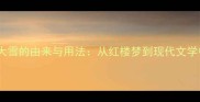 成语百科鹅毛大雪的由来与用法从红楼梦到现代文学中的诗意表达