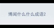 博闻什么什么成语