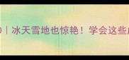 冬日景物成语TOP10冰天雪地也惊艳学会这些成语秒变诗词小达人