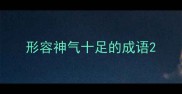 形容神气十足的成语
