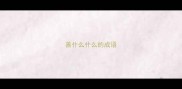 善什么什么的成语
