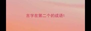 言字在第二个的成语