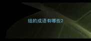 组的成语有哪些