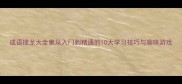 成语接龙大全集从入门到精通的10大学习技巧与趣味游戏