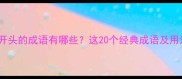 雨字开头的成语有哪些这20个经典成语及用法全