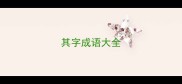 其字成语大全