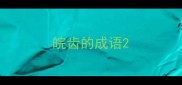 皖齿的成语