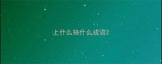 上什么抽什么成语