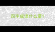 四字成语什么雾
