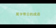 尾字带云的成语