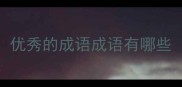优秀的成语成语有哪些