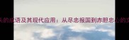 忠字开头的成语及其现代应用从尽忠报国到赤胆忠心的文化密码