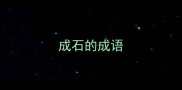 成石的成语