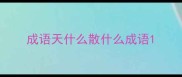 成语天什么散什么成语