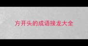 方开头的成语接龙大全