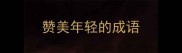 赞美年轻的成语