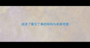 成语了事又了事的结构与来源考据