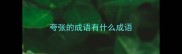 夸张的成语有什么成语