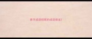 善字成语结尾的成语接龙