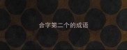 合字第二个的成语