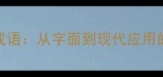 横财就手成语从字面到现代应用的全面指南